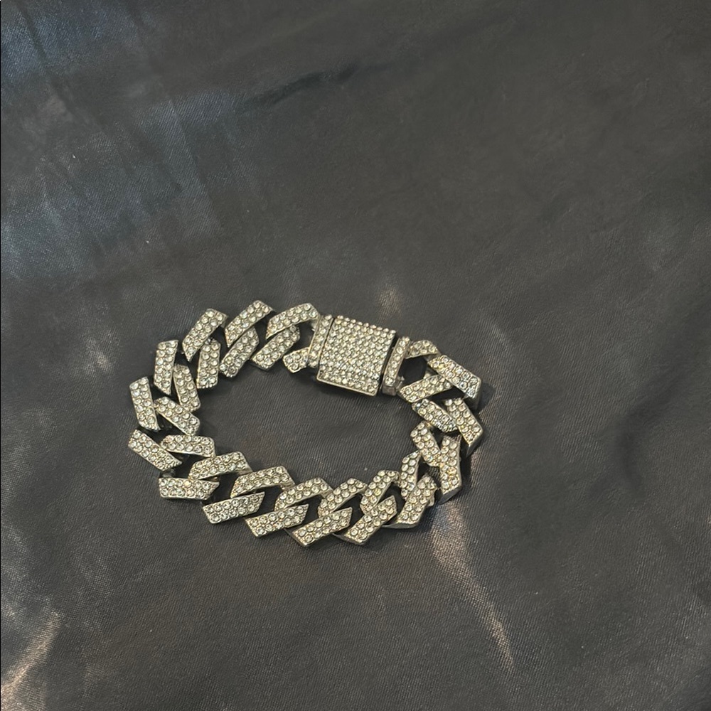 Silver Cuban Link Bracelet